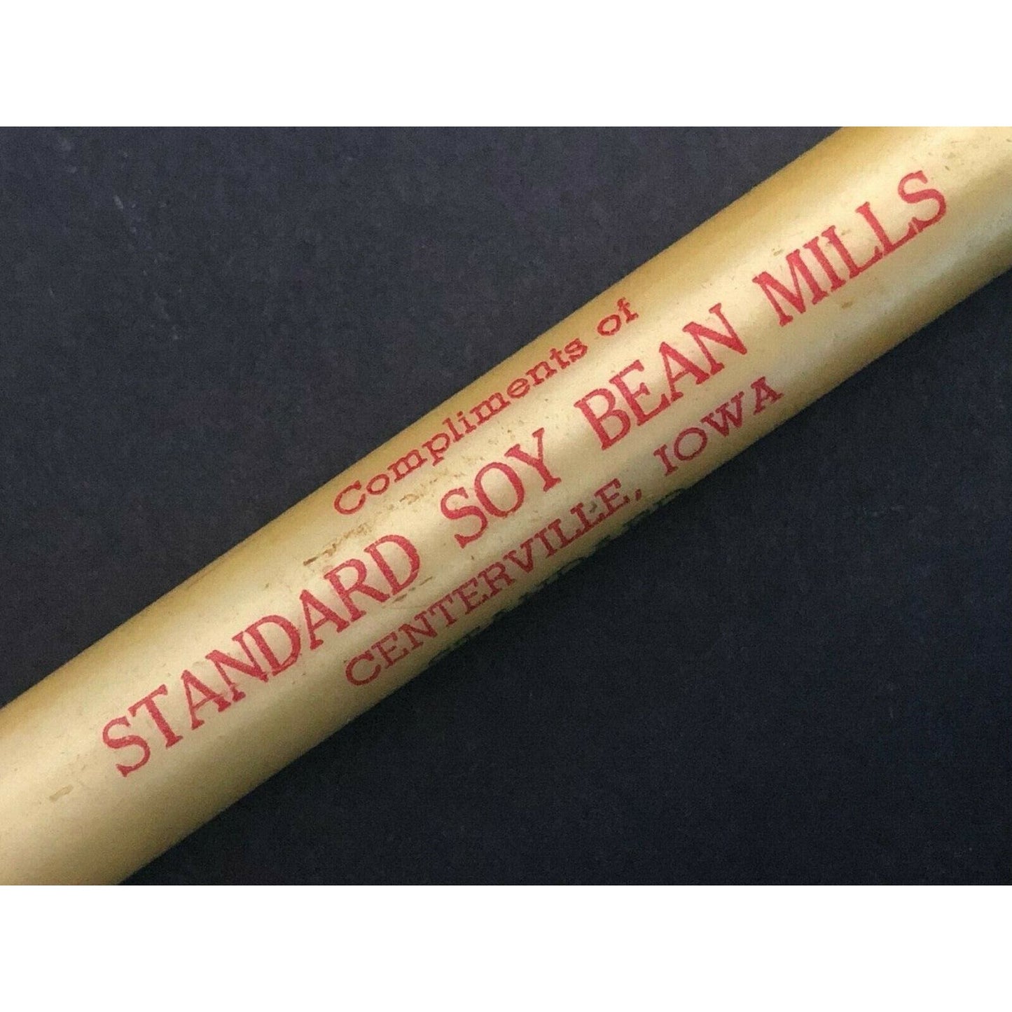 c1930's40's Standard Soy Bean Mills Centerville, Iowa Advertising Bullet Pencil