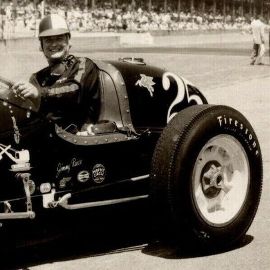 Indy 500 RPPC Postcard "1954 Jimmy Reece" Official Race Photo Unposted VGC