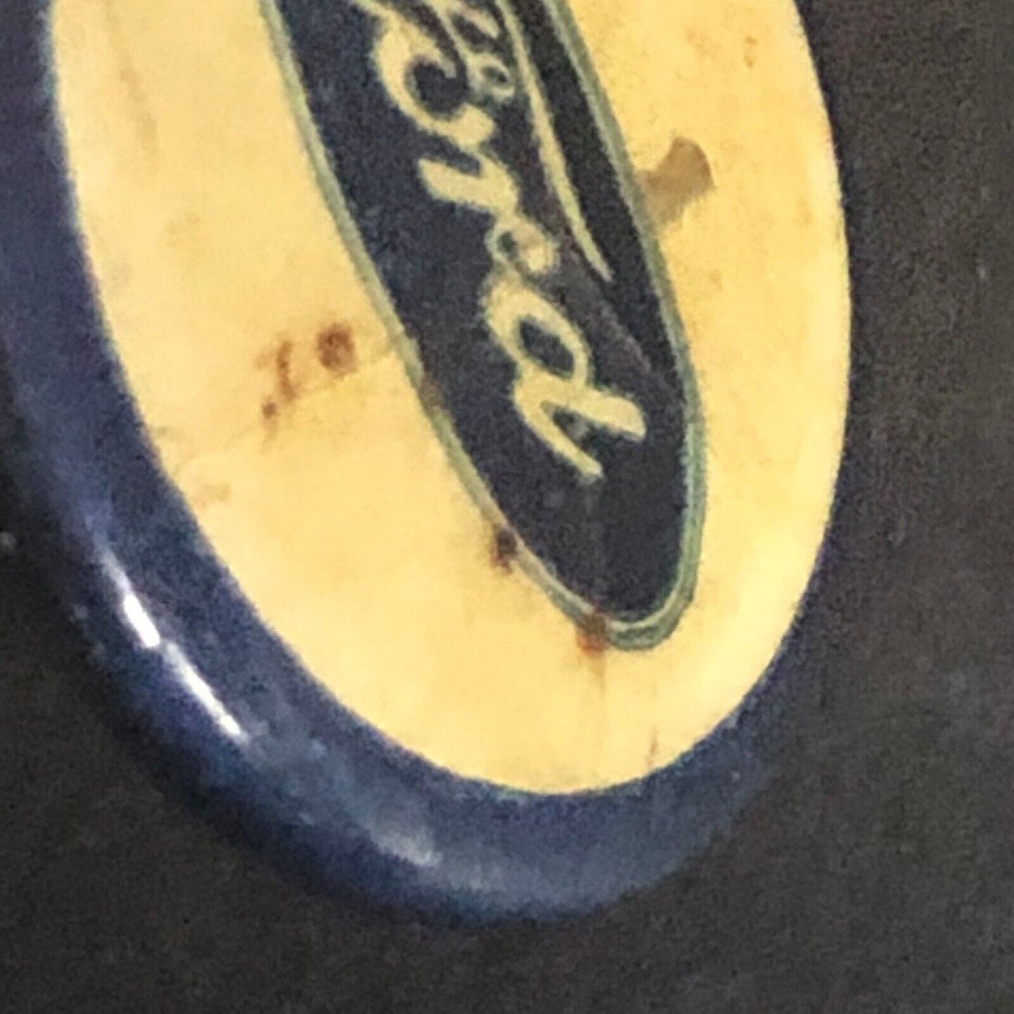 Ford Logo Steel / Celluloid Pinback 22.6mm c1910's-20's