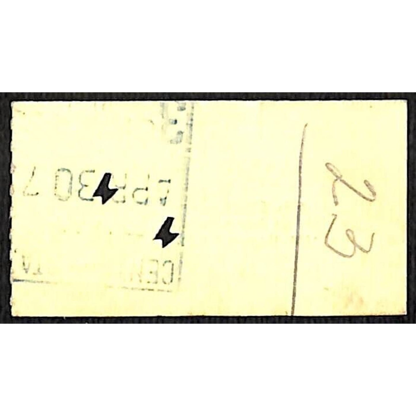 Illinois Central Railroad Ticket Chicago to Effingham c1970's #19994