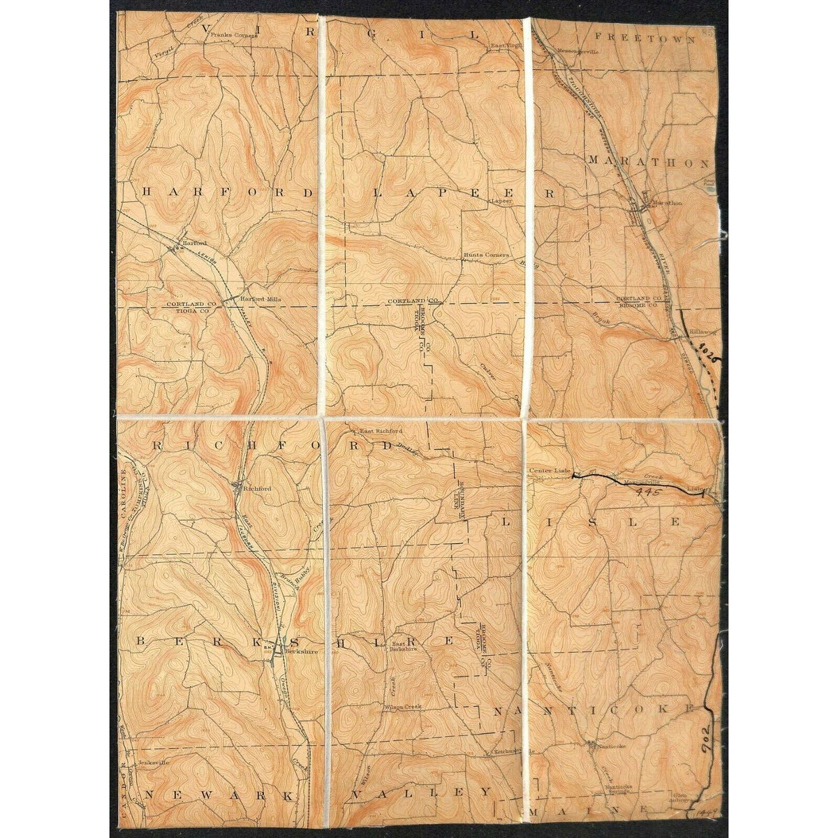 Vintage Official NY State Topographic Map Wilson Creek East Richford H ...