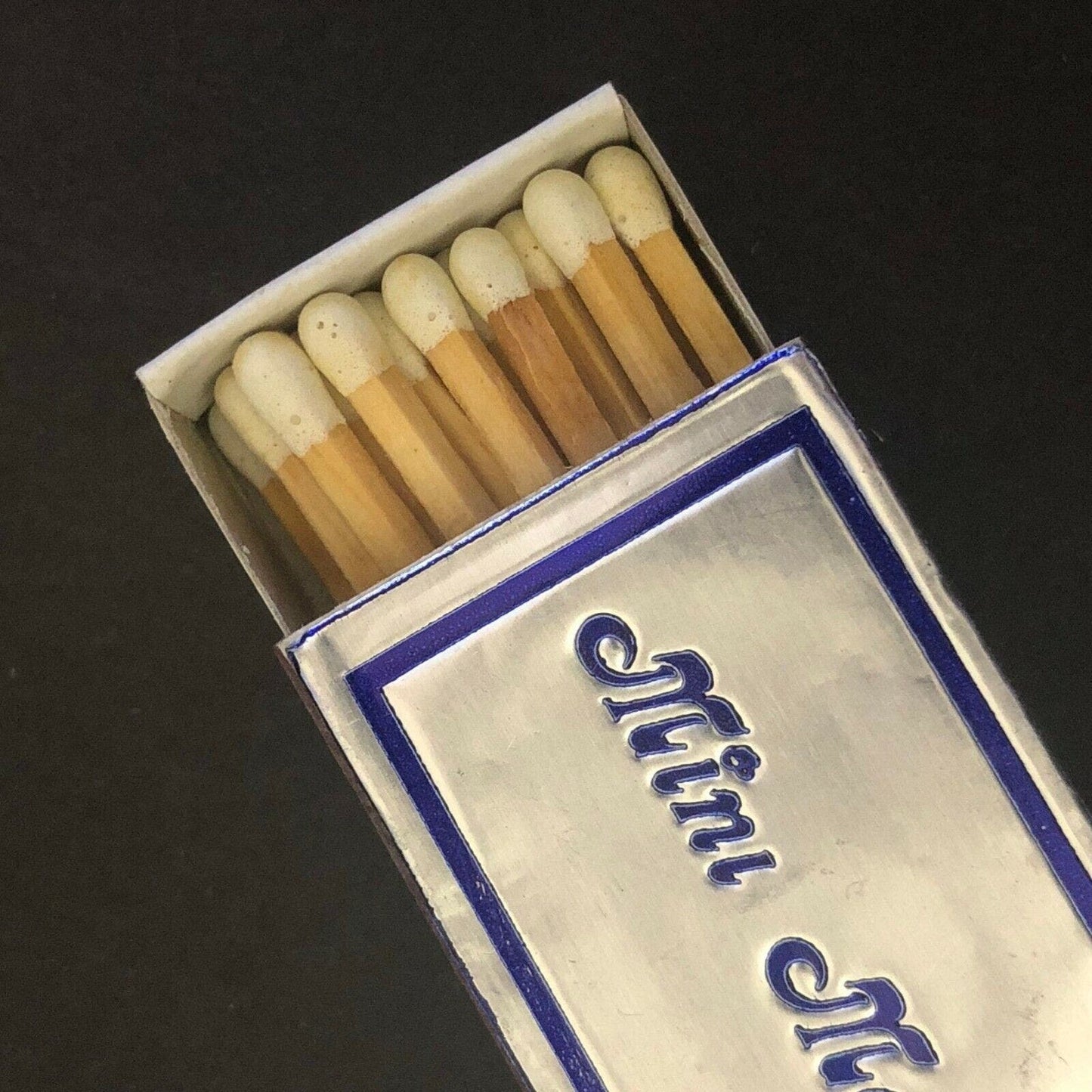c1960's-70's Foil Wooden Matchbox / Matchbook - Mini Maid