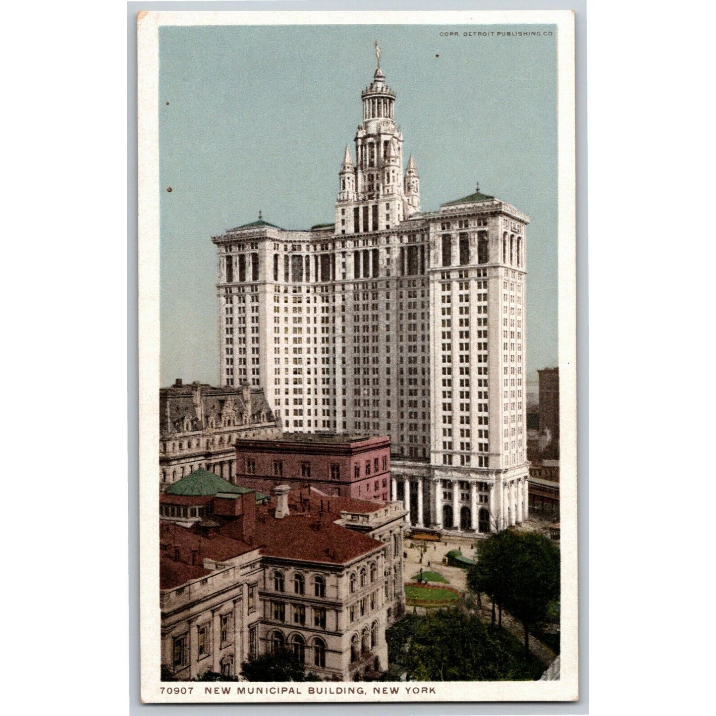 Vintage c1915-24 New York Postcard "New Municipal Building"