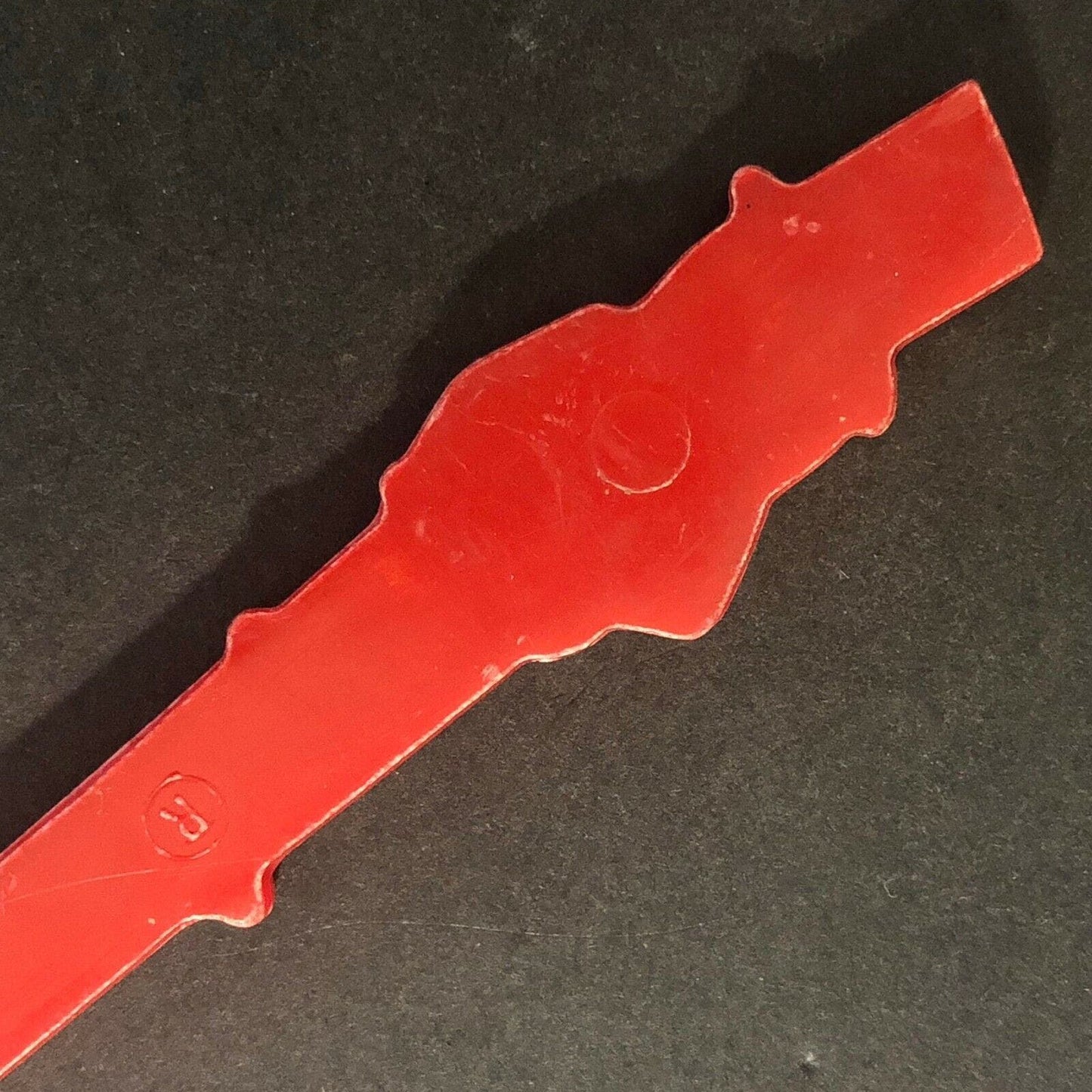 Mr. Peanut Red Spreader / Scraper Knife 6 1/2" c1950's-60's - VGC