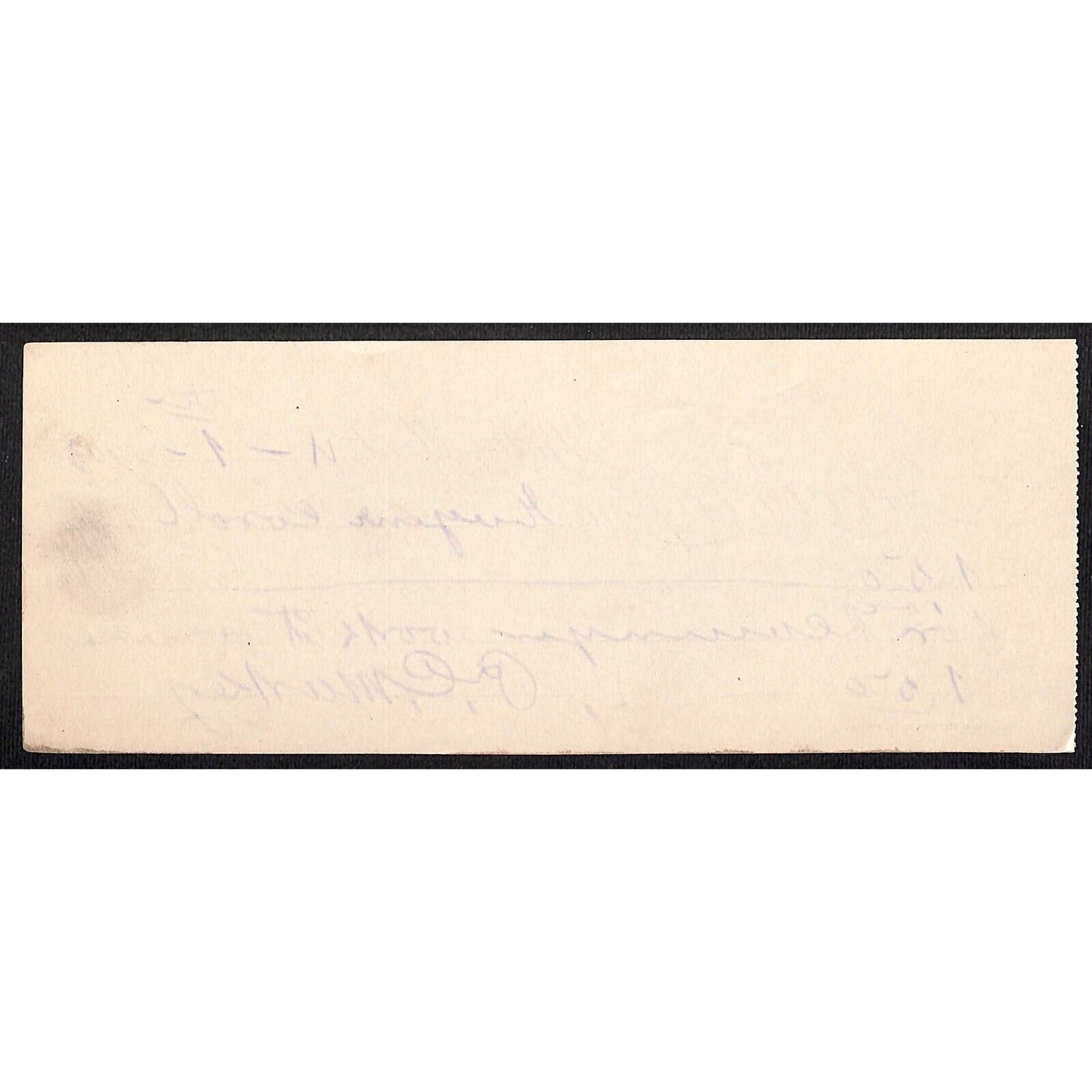 1903 Butte Montana Eugene Carroll - Payment Receipt