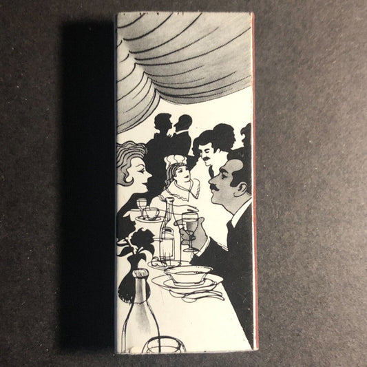 Matchbox Matchbook Product of Japan c1975-85 Restaurant Scene VGC