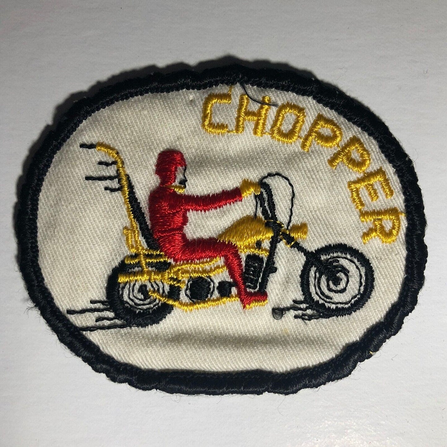 Chopper Motorcycle Vintage Embroidered Patch c1965-75 VGC
