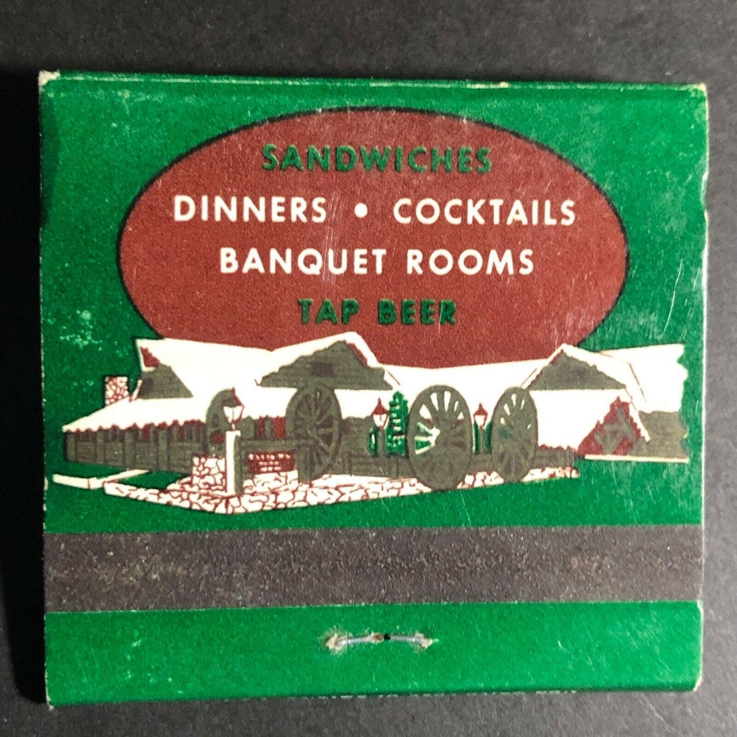 Vintage 1950-60's Full Matchbook North Woods Inn Belmont Shore, CA *FEATURE*