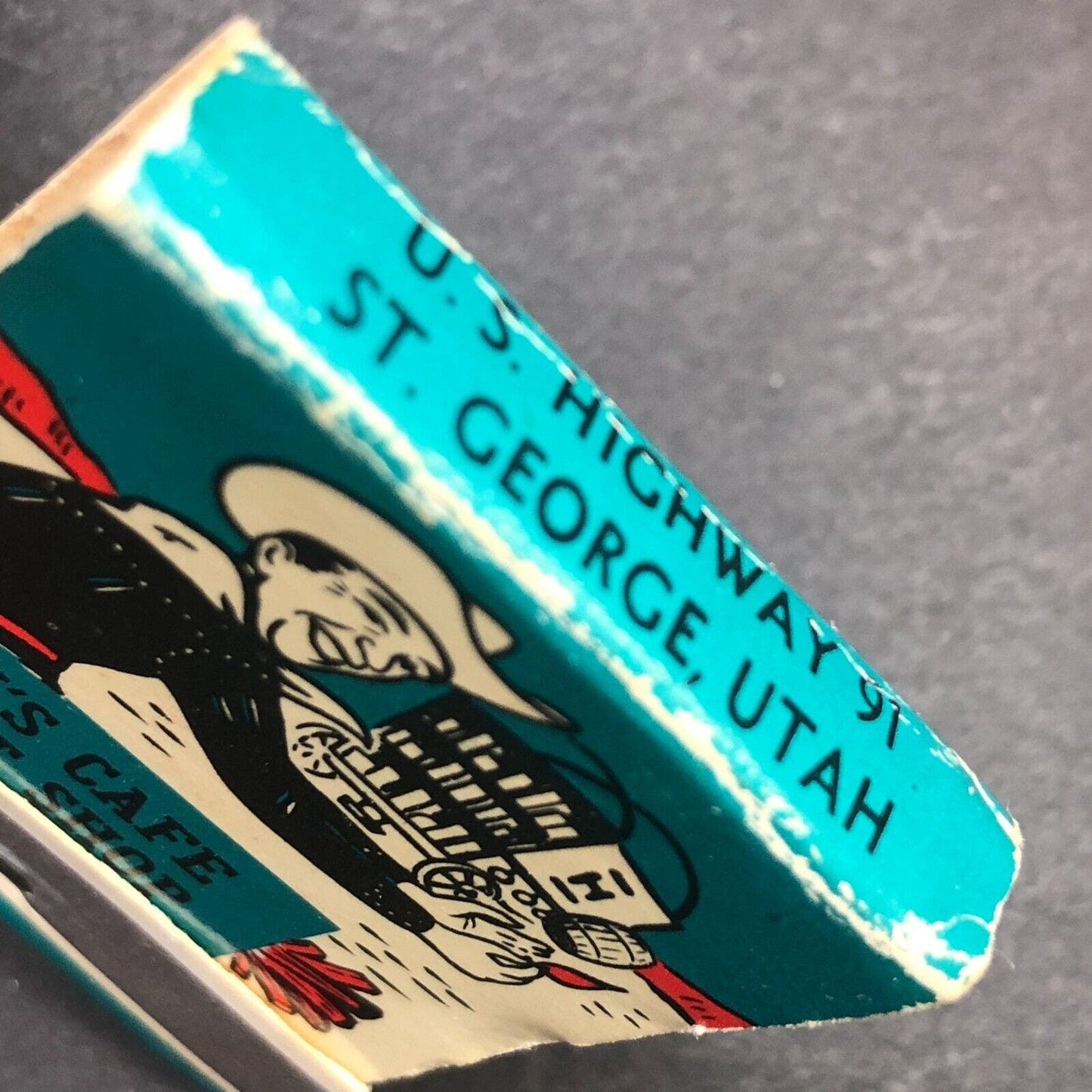 St. George, UT Dick's Cafe & Gift Shop Mostly Full (-3) Matchbook c1950's Scarce