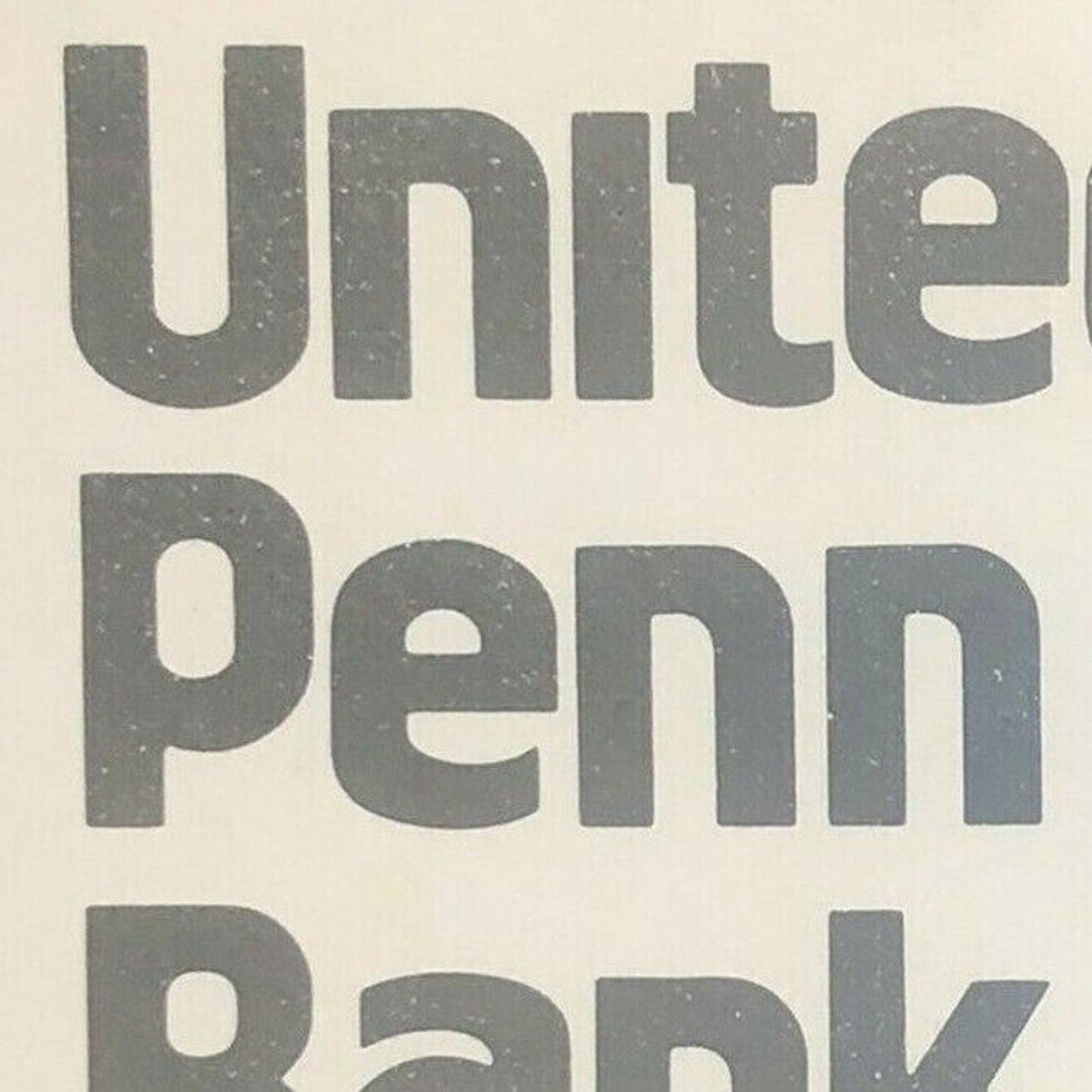 70's-80's Full Matchbook "United Penn Bank"