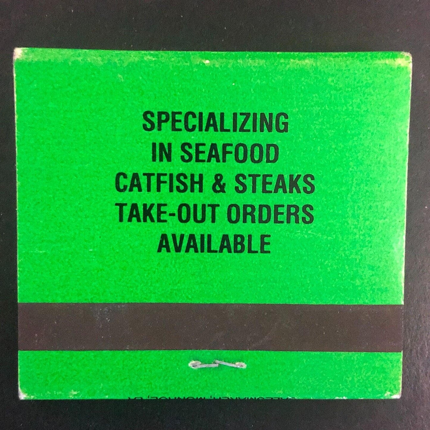 Jeano's Catfish & Seafood Restaurant Grayson, LA Full Matchbook c1975-85