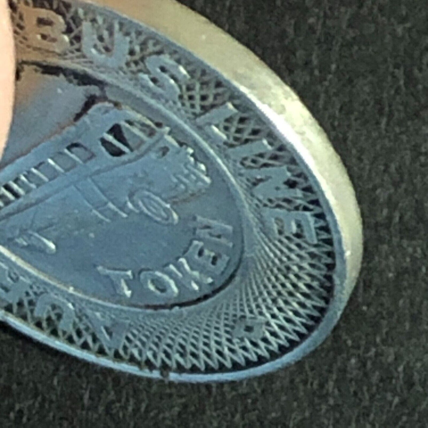 Aurora Elgin Bus Line WM Transit Bus Token c1955 16mm Scarce