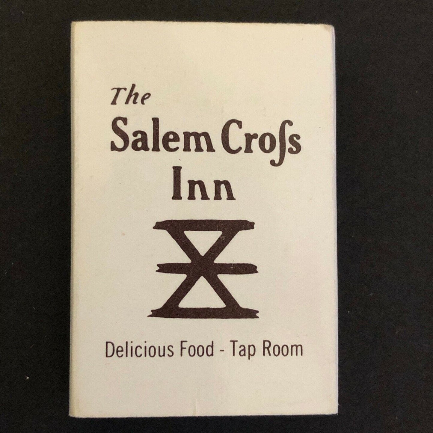 c1970's-80's Wooden Matchbox Matchbook "Salem Crofs Inn" West Brookfield, MA