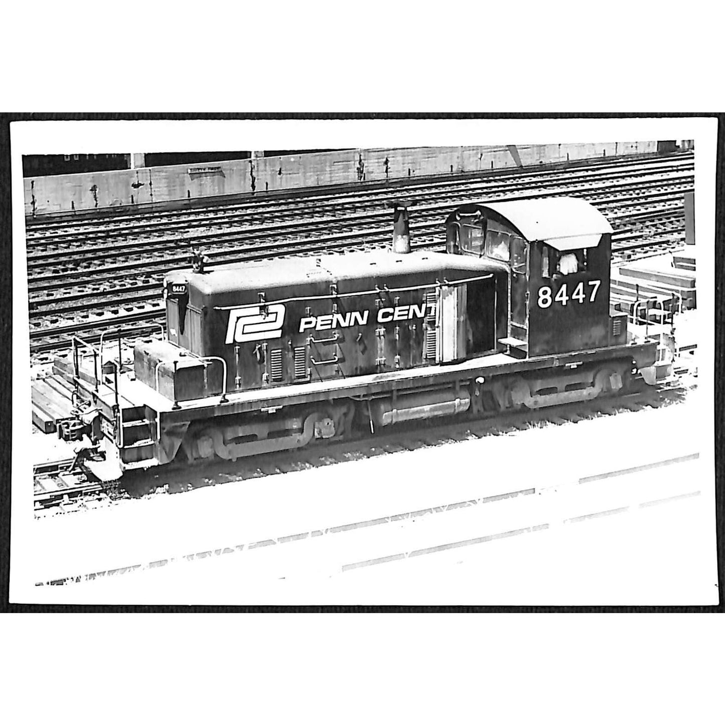1975 Penn Central 600HP 49100 Electromotive 3.5" x 5" B/W Glossy Photograph