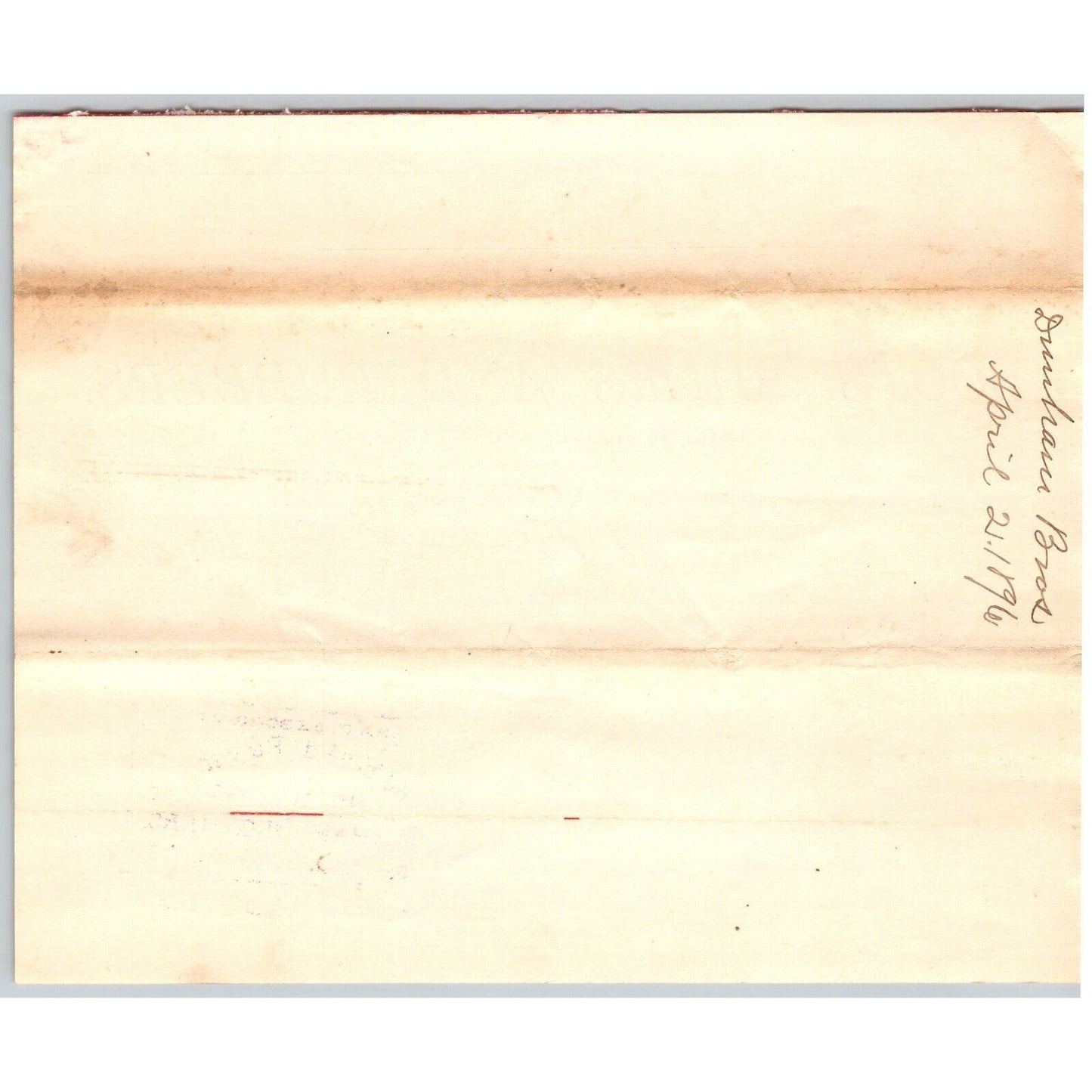 Brattleboro, VT Dunham Bros. Boots Shoes Rubbers Leggins Gloves 1896 Billhead