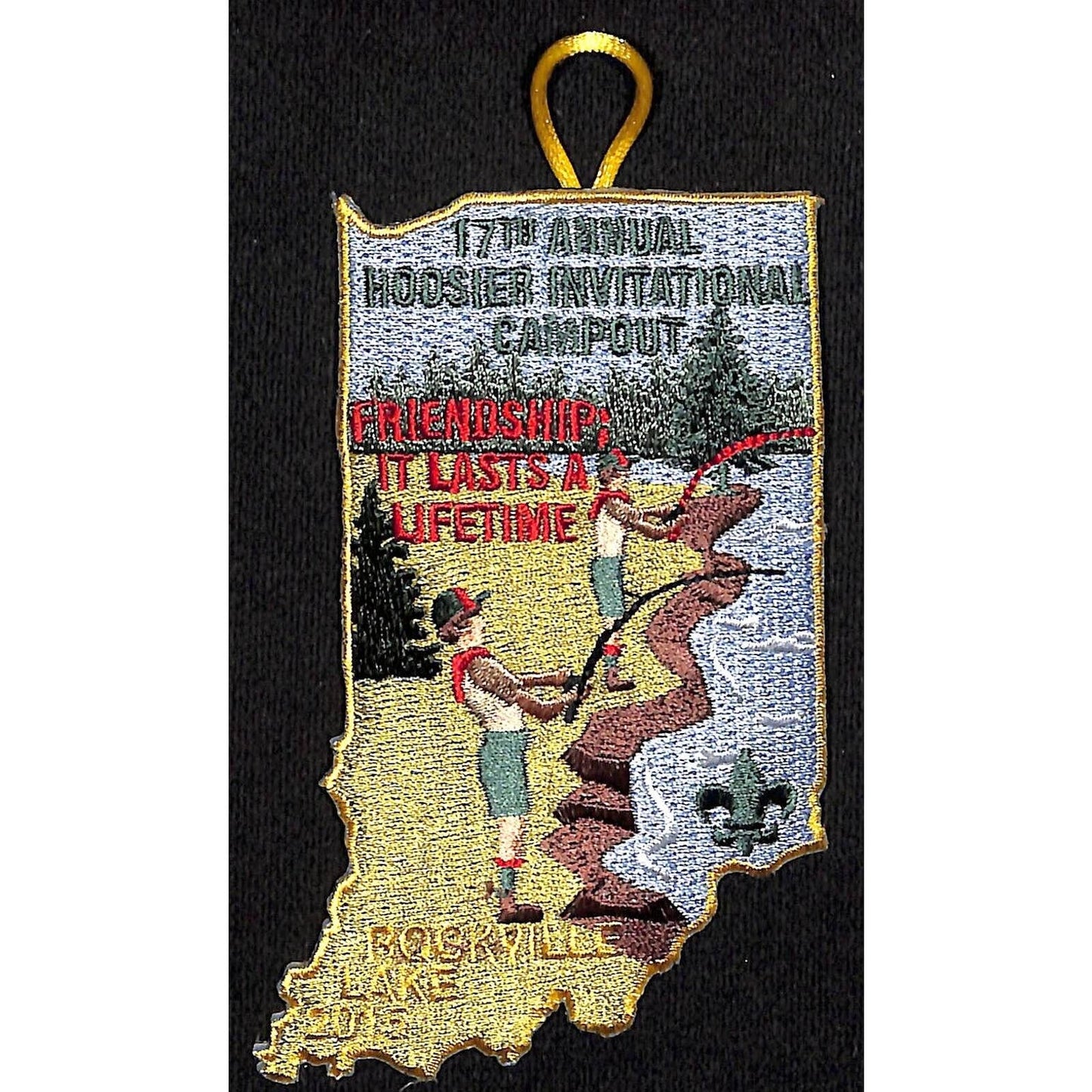 BSA Patch 17th Annual Hoosier Invitational Campout Rockville Lake 2015 Boy Scout