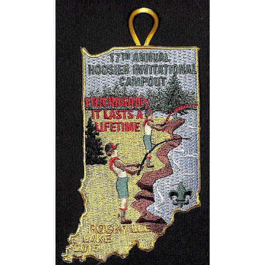 BSA Patch 17th Annual Hoosier Invitational Campout Rockville Lake 2015 Boy Scout