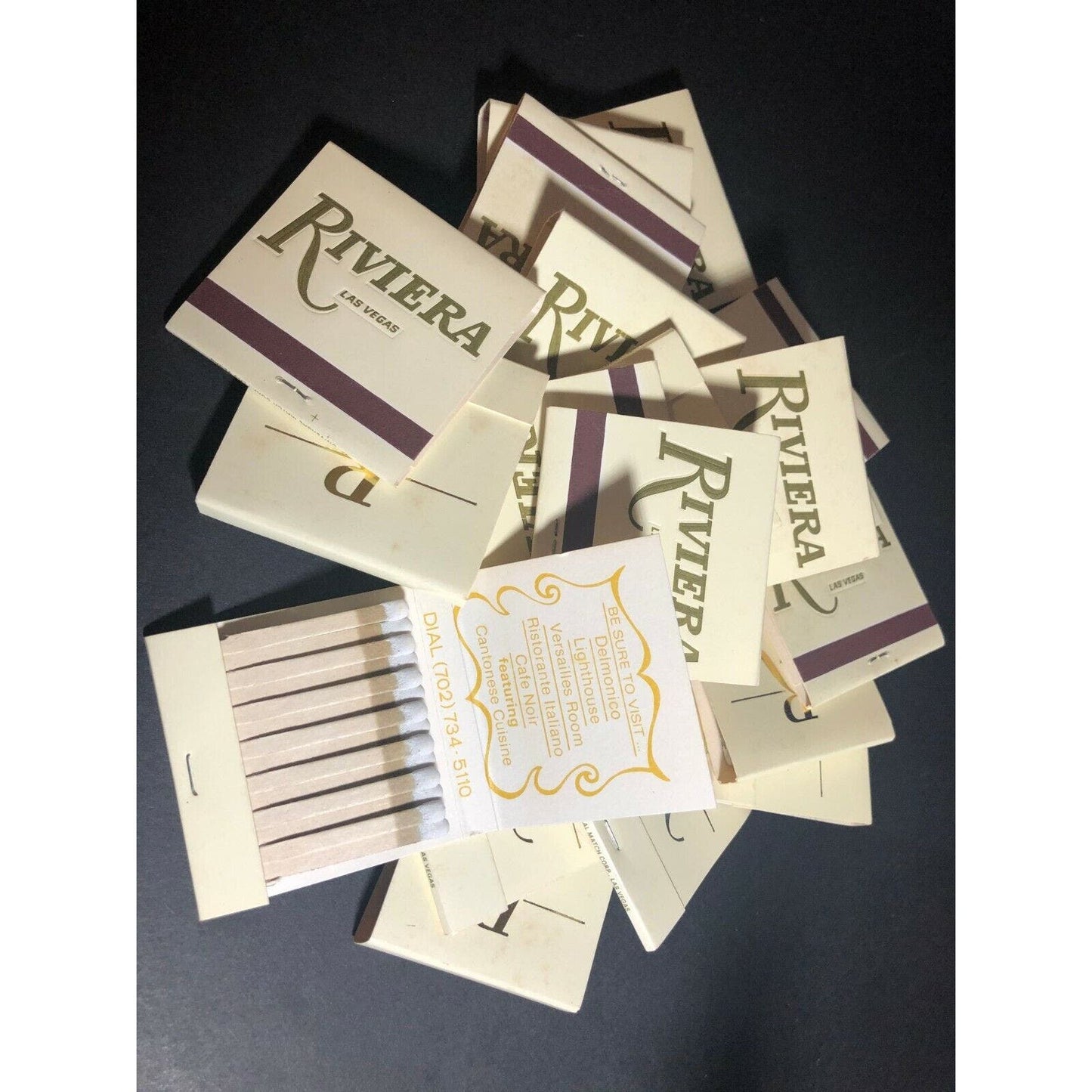 Group of 20 Las Vegas "Riviera" Casino Gambling 80'-90's Full Matchbooks