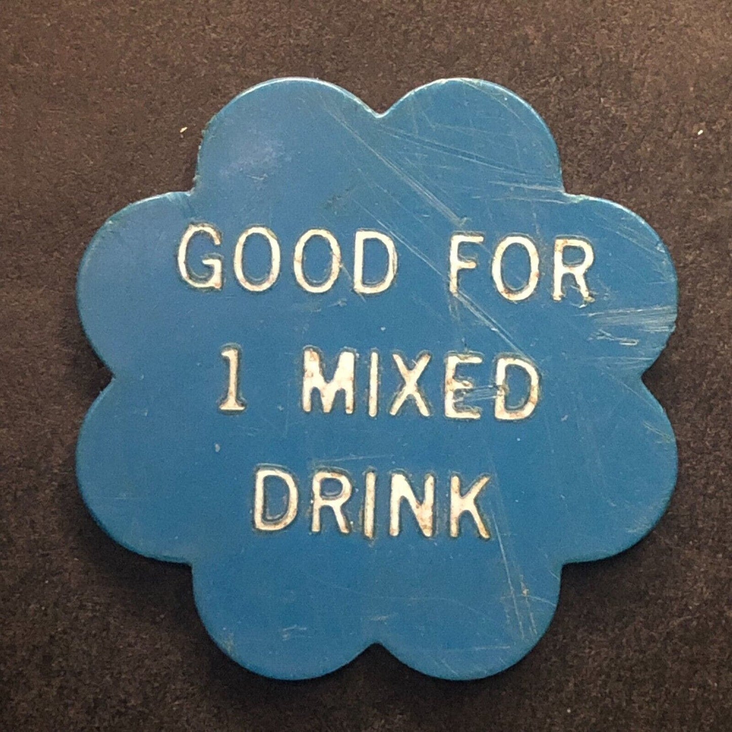 Winona, MI Rip-Ski's East Side Bar Plastic G/F 1 Mixed Drink Token c1960's-70's