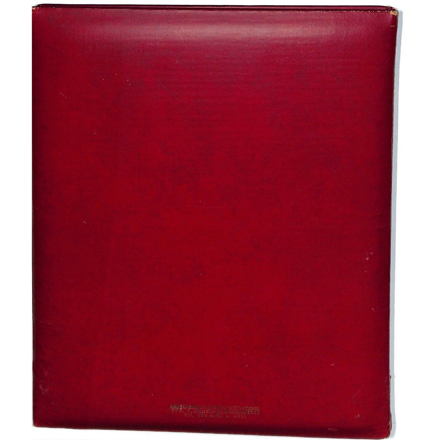 c1970's Park Hotel Bruxelles Menu w/ Big Thick Padded Folder / Cover
