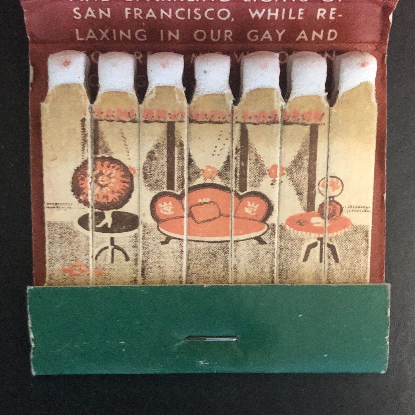 Sausalito CA Sally Stanford's Valhalla 21-Str. FEATURE Matchbook c1950's-60's