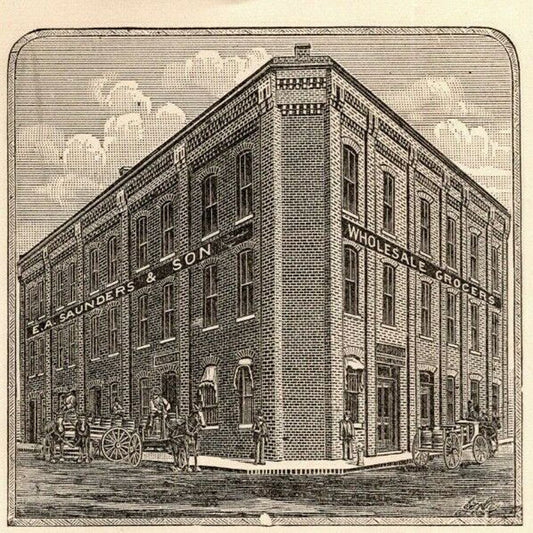 E.A. Saunders & Sons Wholesale Grocers Richmond, VA Letterhead Geo. E. Wear 1891
