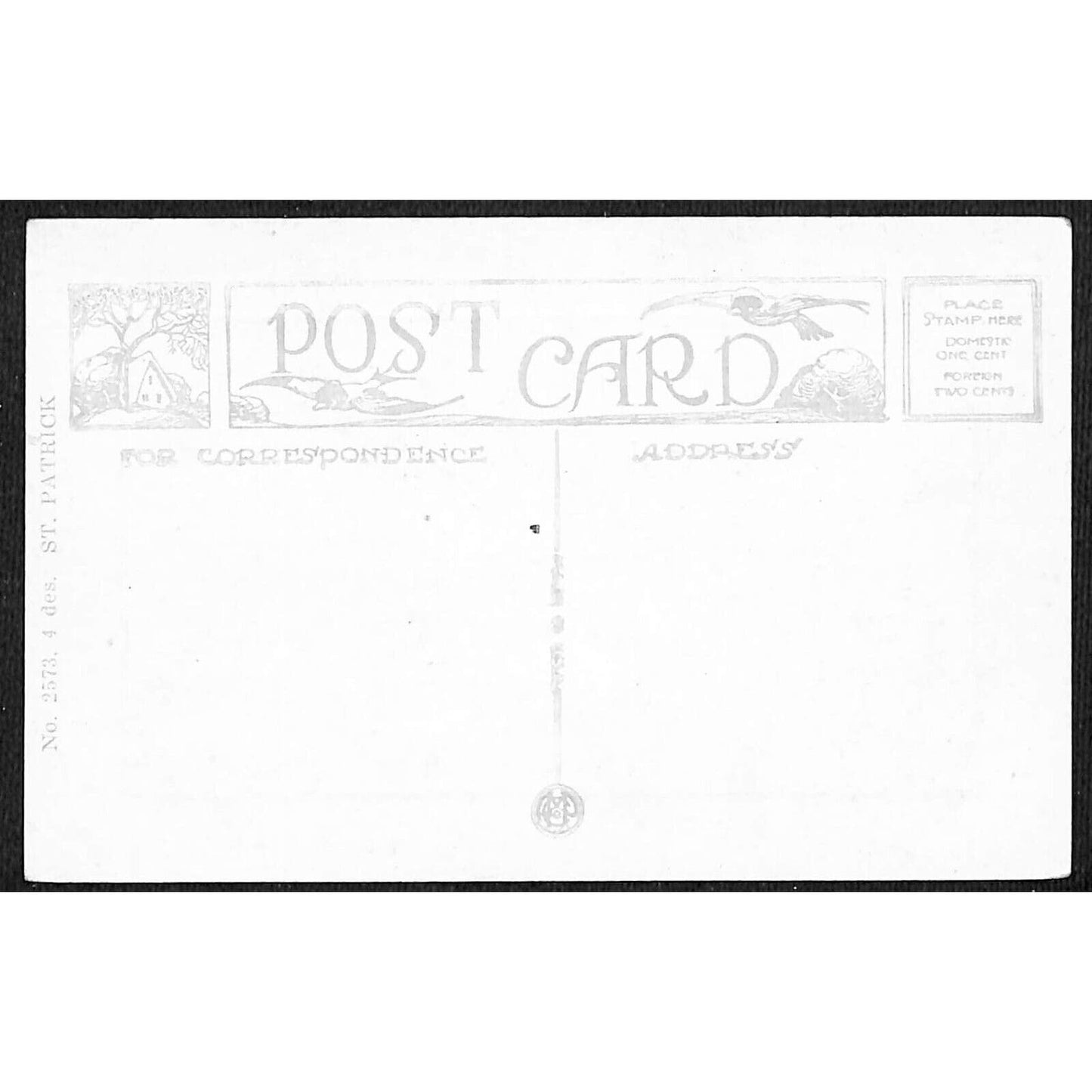 St. Patrick's Postcard "With Good Luck Wishes.." NP 1910 / Ash (Artist)