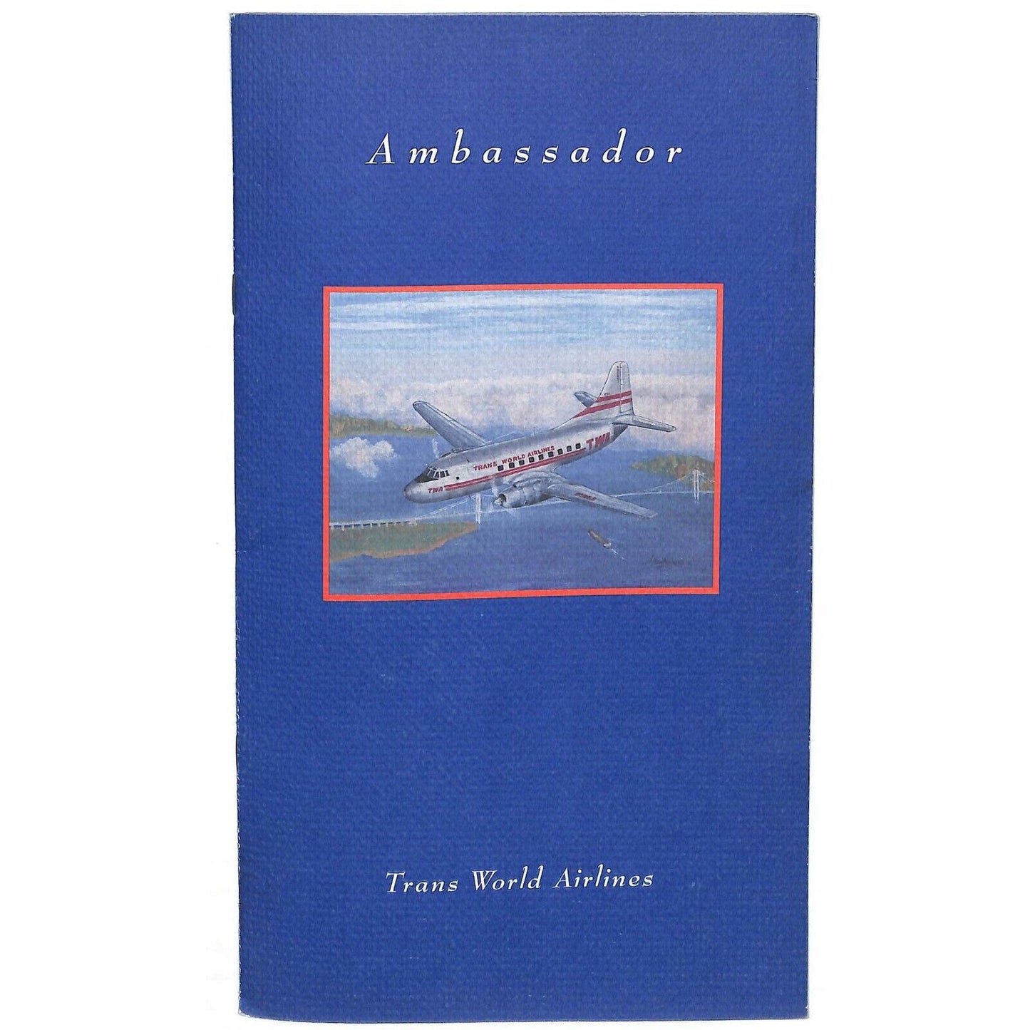 1993 TWA Trans World Airlines Ambassador Collector Series Martin 202A Menu