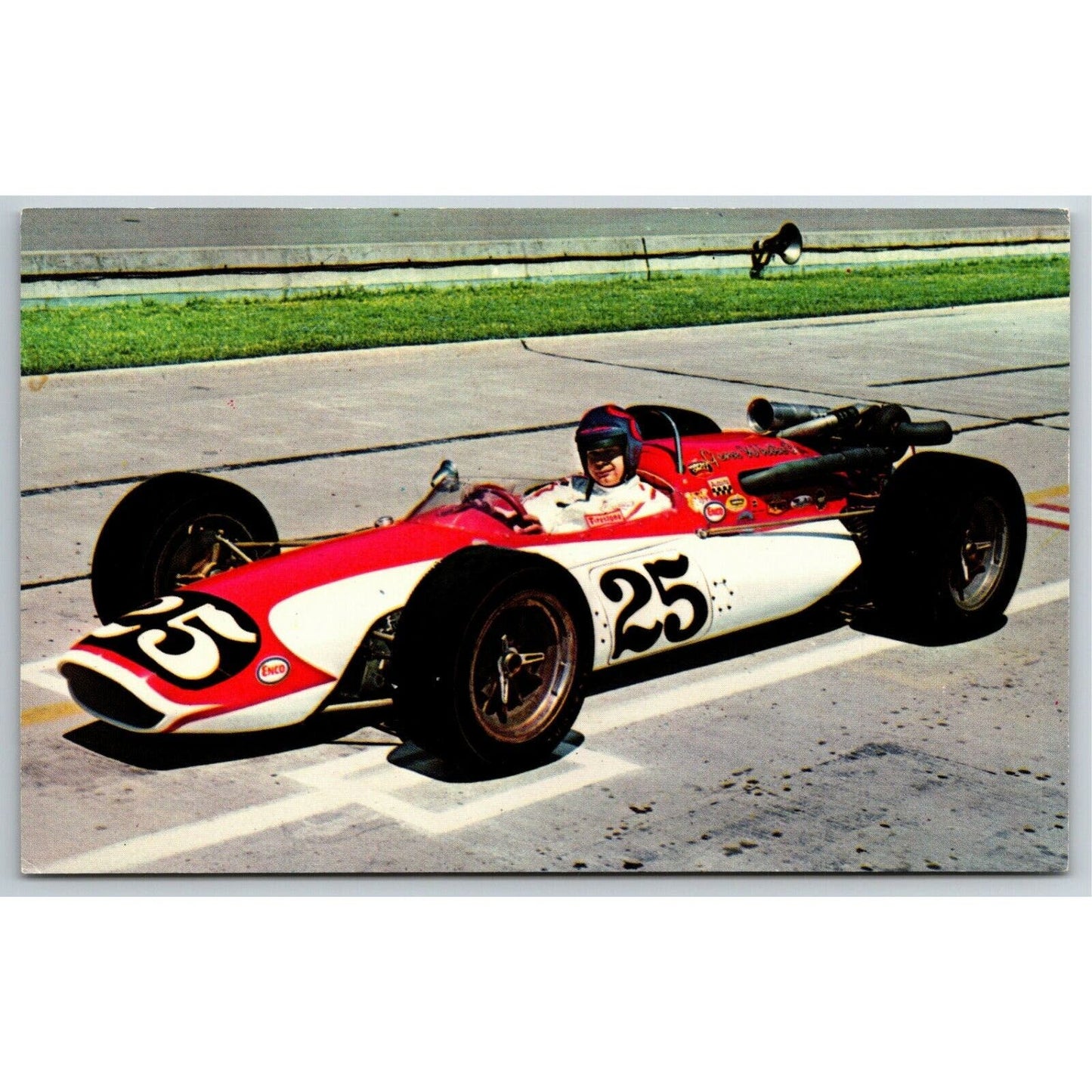 Vintage Indy 500 Postcard c1968 Motor Speedway "Lloyd Ruby" 3 3/8" x 5 3/8"