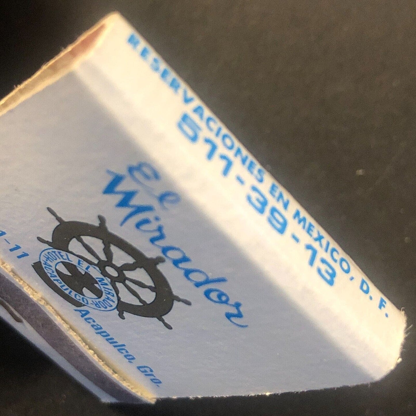 El Mirador Acapulco Mexico Vintage Full Matchbook c1960's-73 Scarce