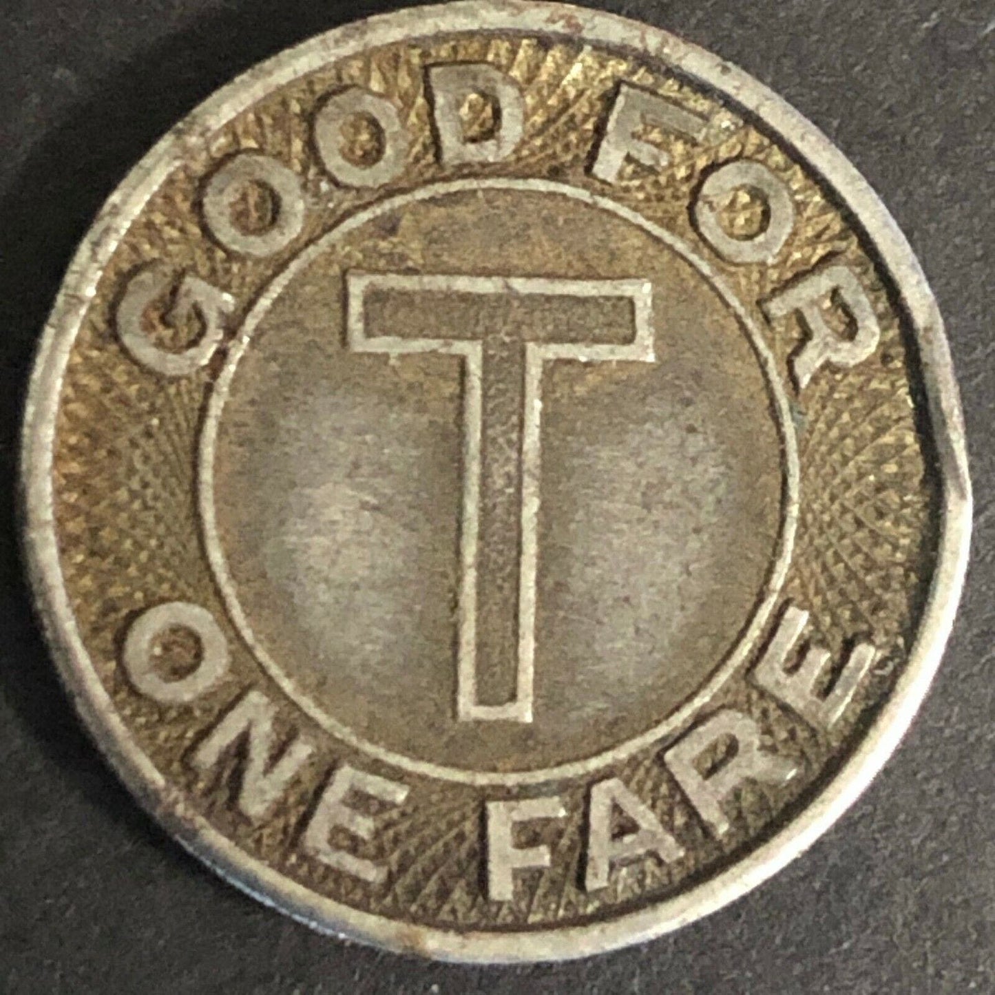 Vintage 16mm Tacoma Washington "Good For One Fare" Brass Token