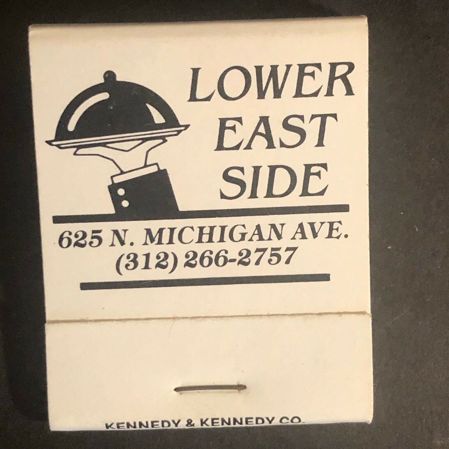 Scarce Vintage c1980's Full Matchbook "Lower East Side" Restaurant Chicago