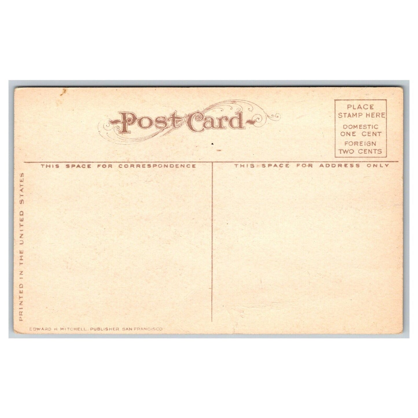 c1908 Union Pacific Overland Route Postcard Redwood Tree Comparison NP