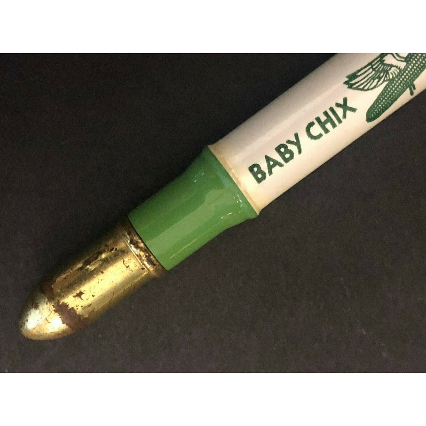 c1930's40's "Baby Chix Seed Oscar Ullom Greenville OH" Advertising Bullet Pencil
