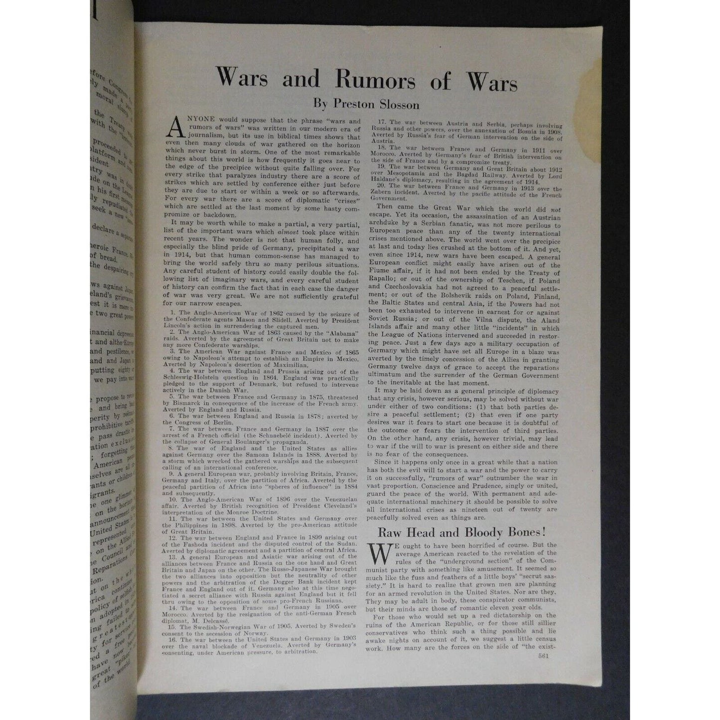 "The Independent Weekly" Marshal Foch's Visit May 28 1921 - 24 pgs.