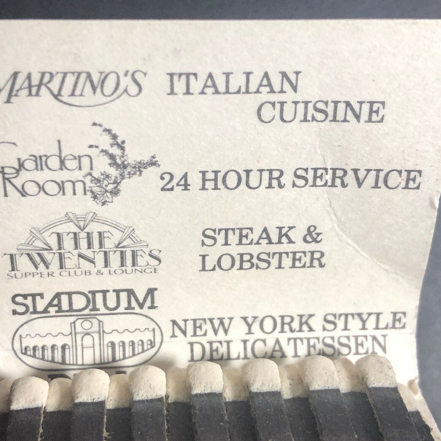 80's Full Matchbook "Claridge Casino Hotel" Atlantic City, NJ