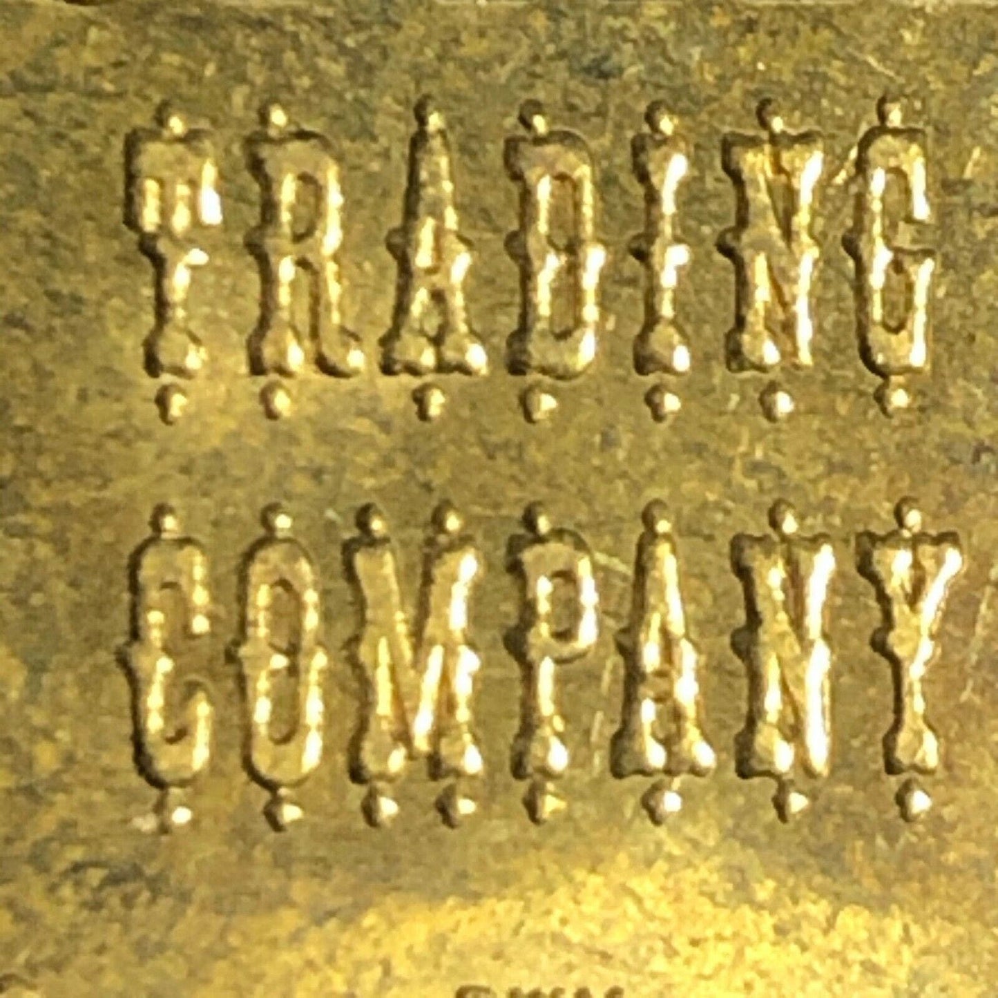 Early 1990's 28.5mm Brass Buffalo Trading Company Orlando, FA Advertising Token