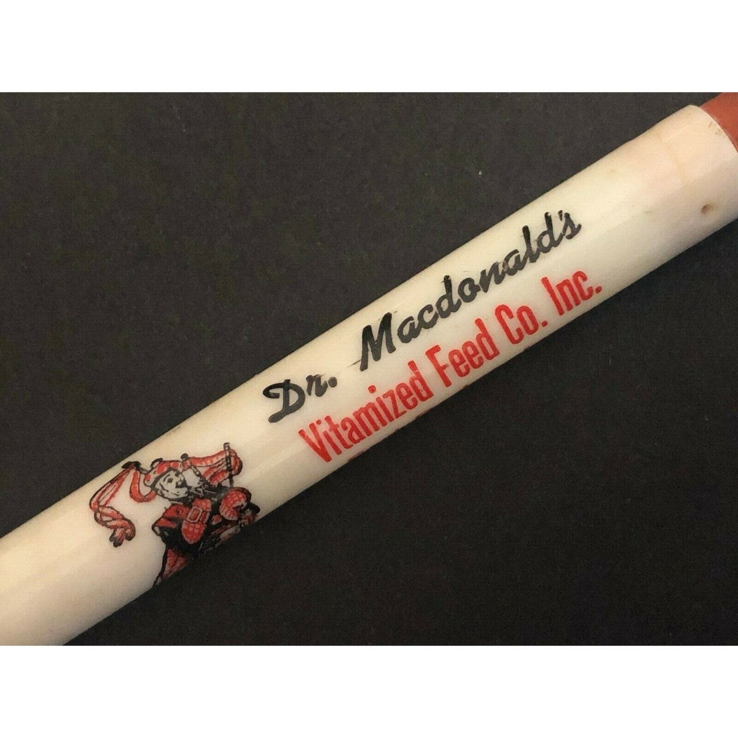c1940's "McDonald's Vitamized Feed Fort Dodge, Iowa" Advertising Bullet Pencil