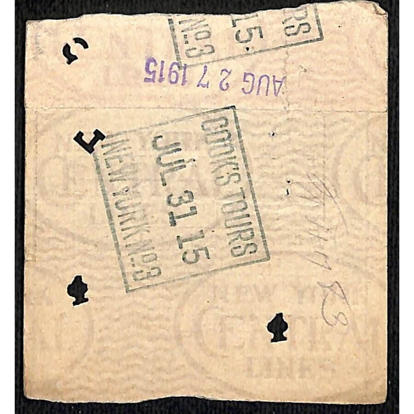 New York Central Railroad 1915 Ticket St. Paul to Chicago #59