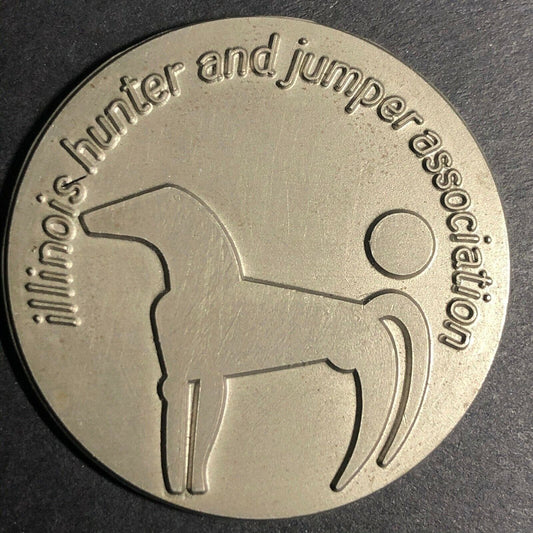 c2005 ? 35mm Bronze? Illinois Hunter and Jumper Association Medallion - Horse