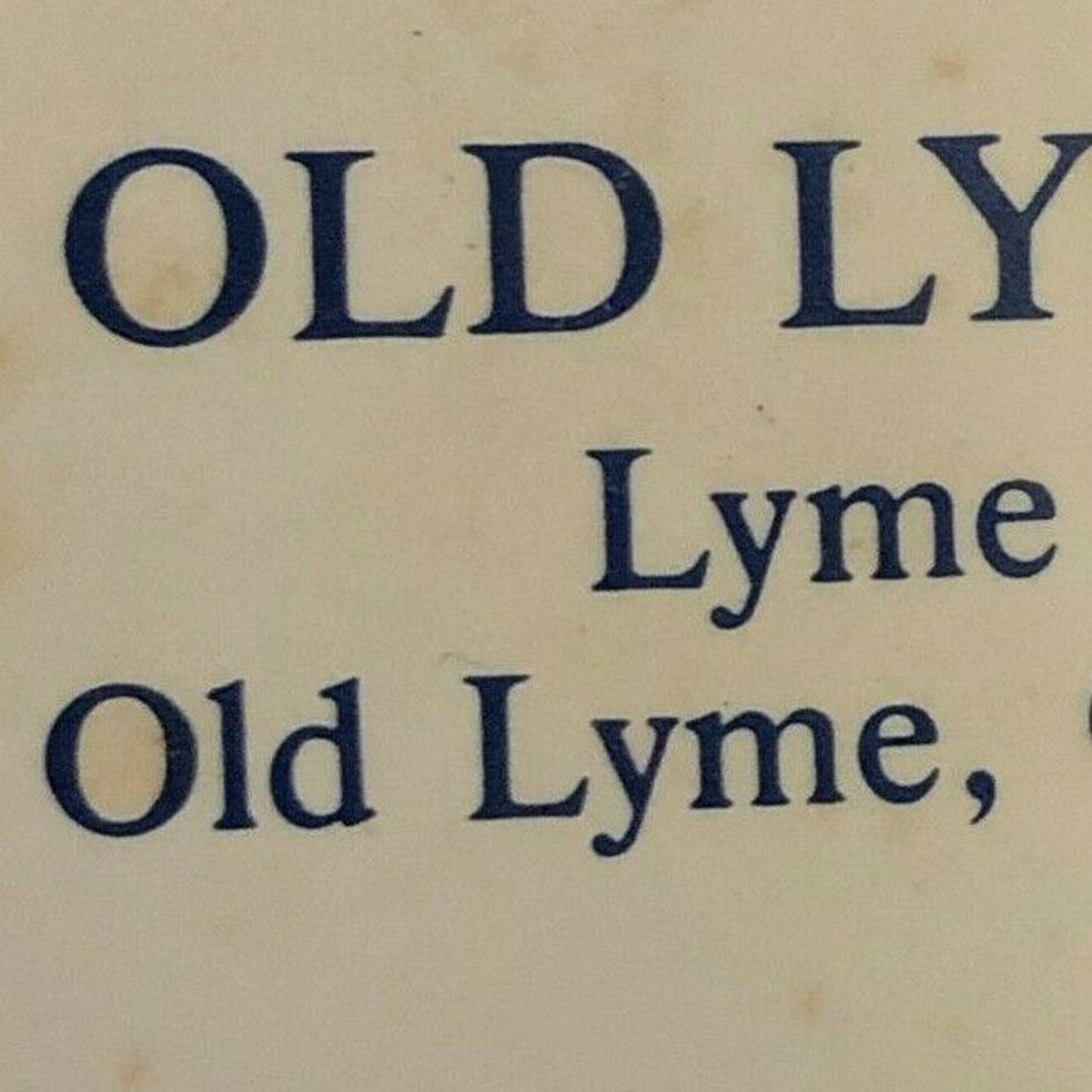 c1960's-70's Wooden Matchboxes / Matchbooks - Old Lyme Inn CONN. 06371 EXC