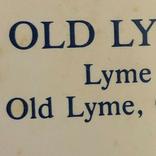 c1960's-70's Wooden Matchboxes / Matchbooks - Old Lyme Inn CONN. 06371 EXC