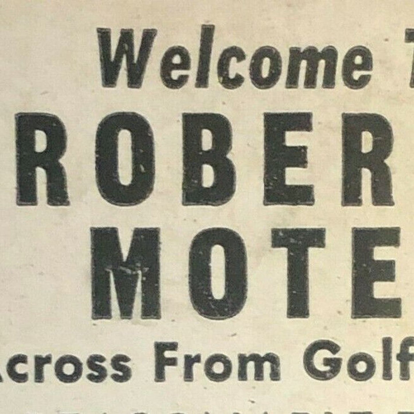 Vintage c1953-60 Full Matchbook "Roberta Motel" Atascadero, CALIF.