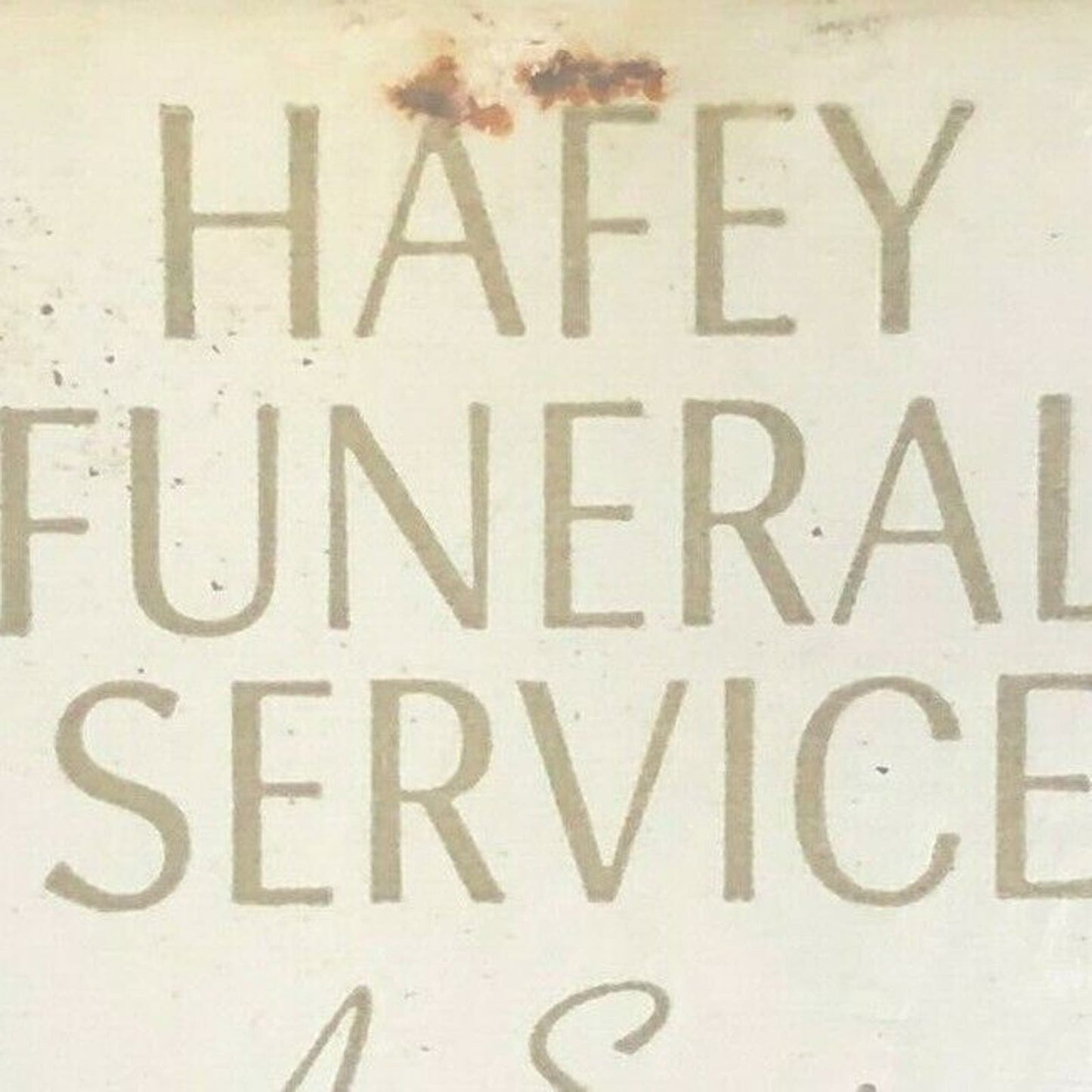 1960's-70's Full Matchbook - "Hafey Funeral Home" Longmeadow Hampton Forest Park