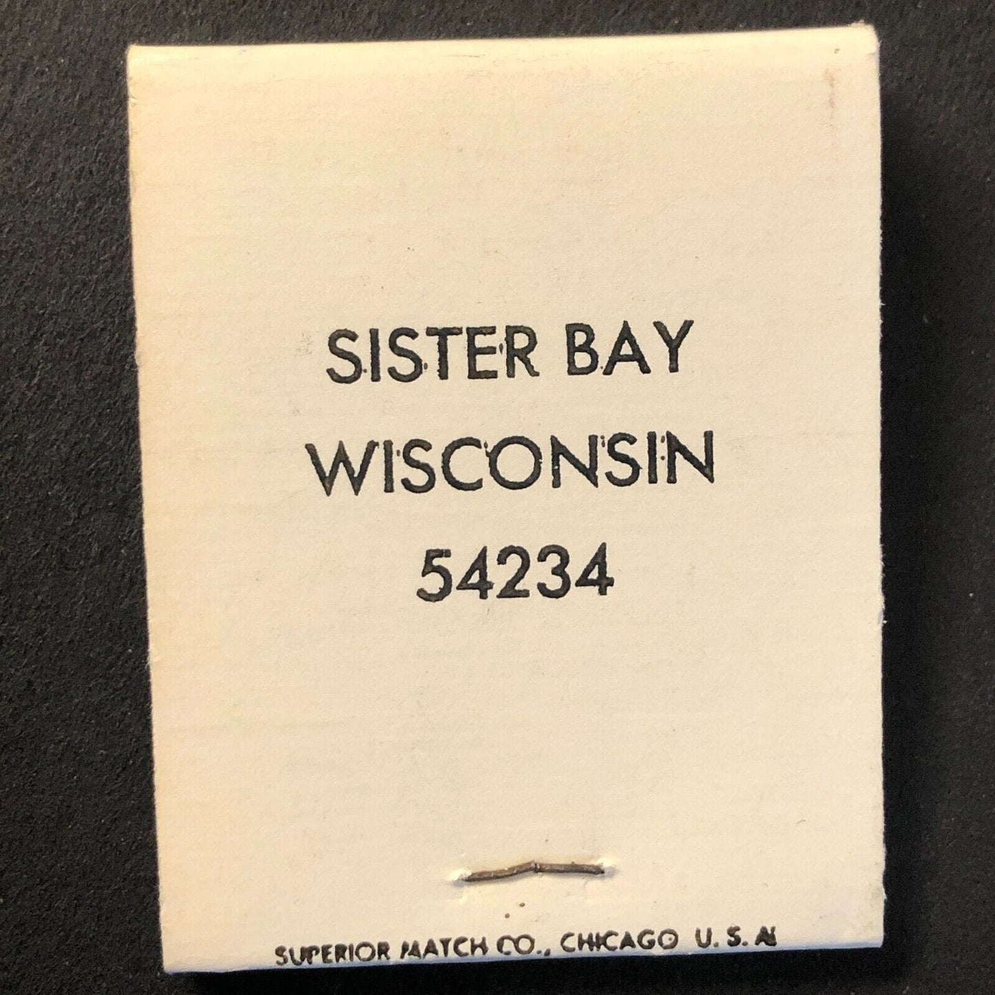 Laura Maxwell Inn Sister Bay, WI Vintage Full Matchbook c1960's-73 VGC