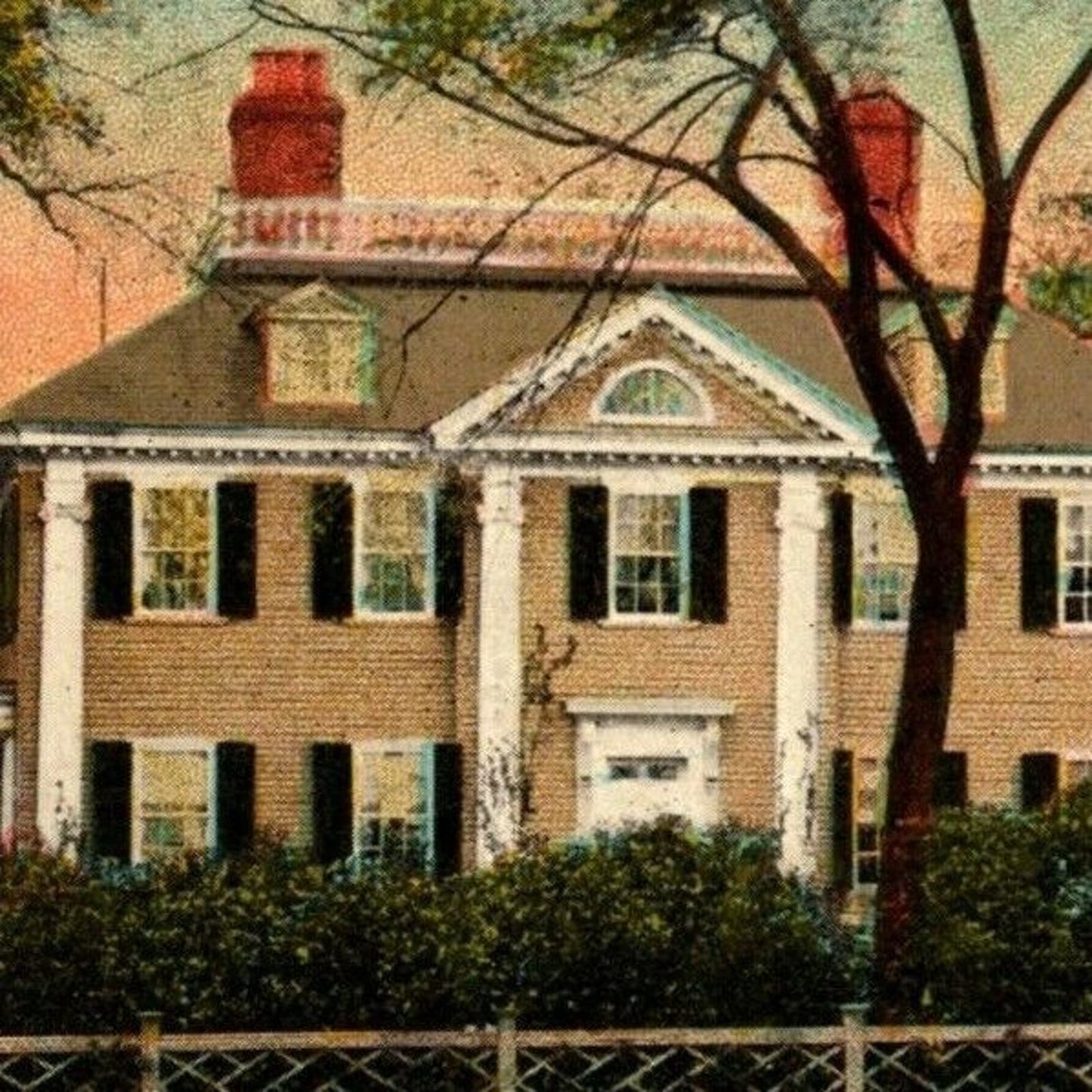 "Longfellow's Home Cambridge, MASS" NP Vintage Postcard