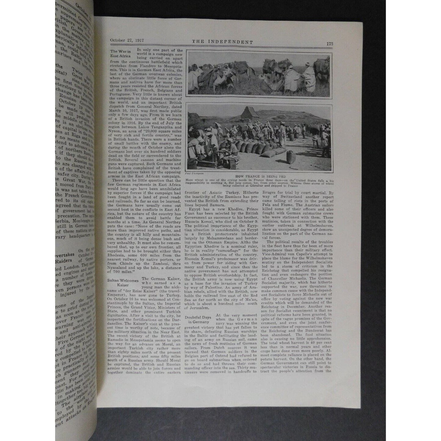"The Independent Weekly" The Challenge of the Submarine Oct 27 1917 - 36 pgs.