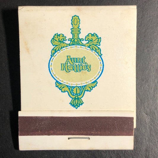 Aunt Hattie's Restaurant Townhouse St Petersburg Matchbook c1968-73