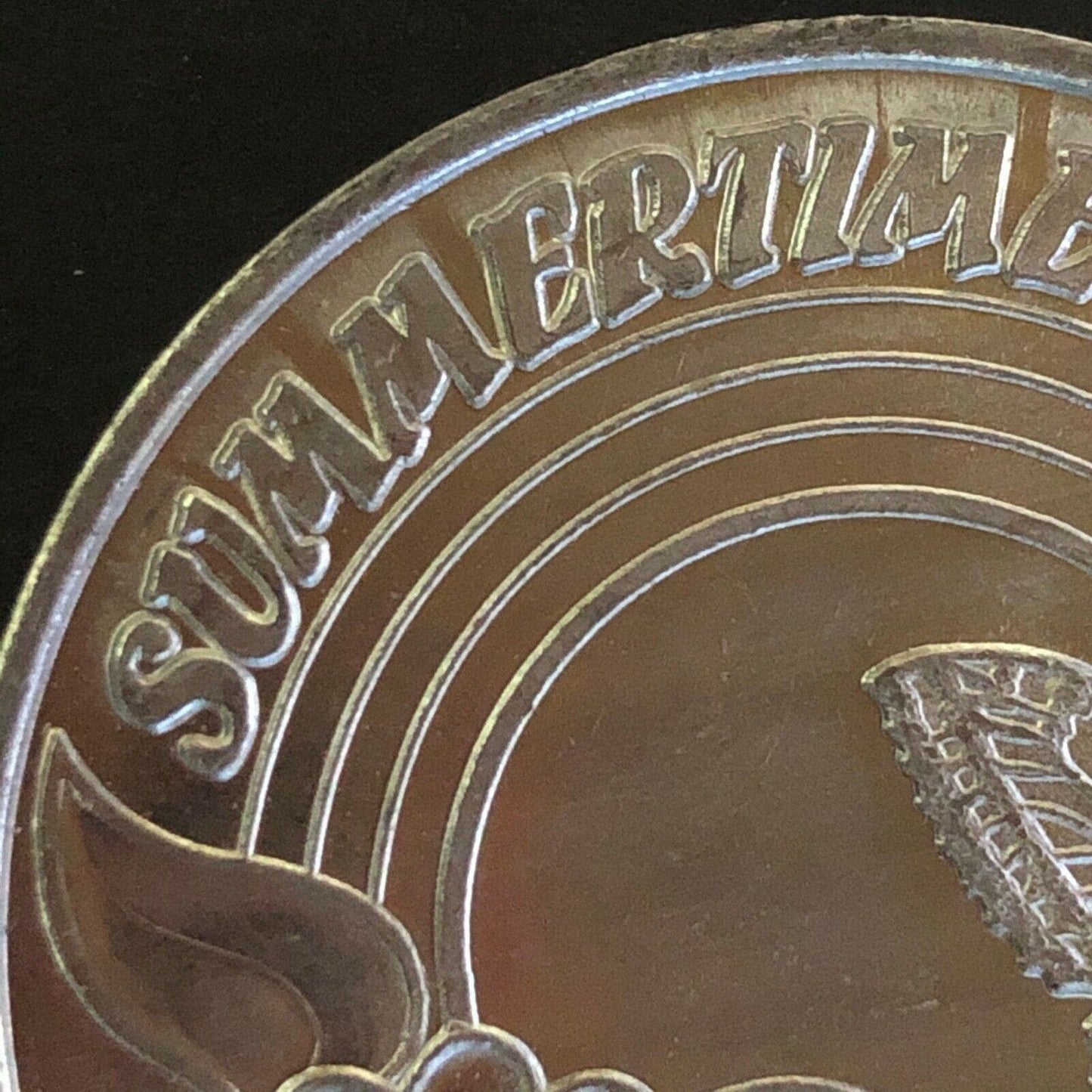 39mm Aluminum "Summertime 1984 - Diana - Metairie, Louisiana" Mardi Gras Token