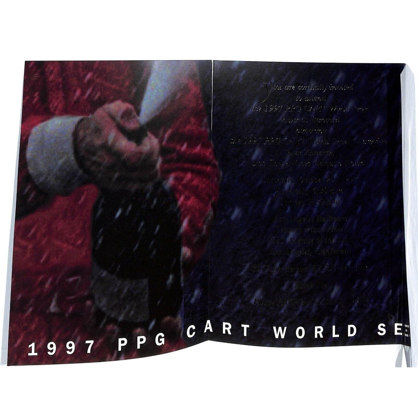 1997 PPG Cart World Series Awards Banquet Invitation RSVP - Racing - Scarce